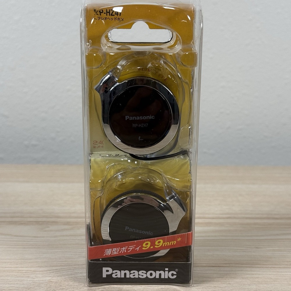 Panasonic Clip Earphone Headphone RP-HZ47-R 9.9mm Black NEW - US Seller